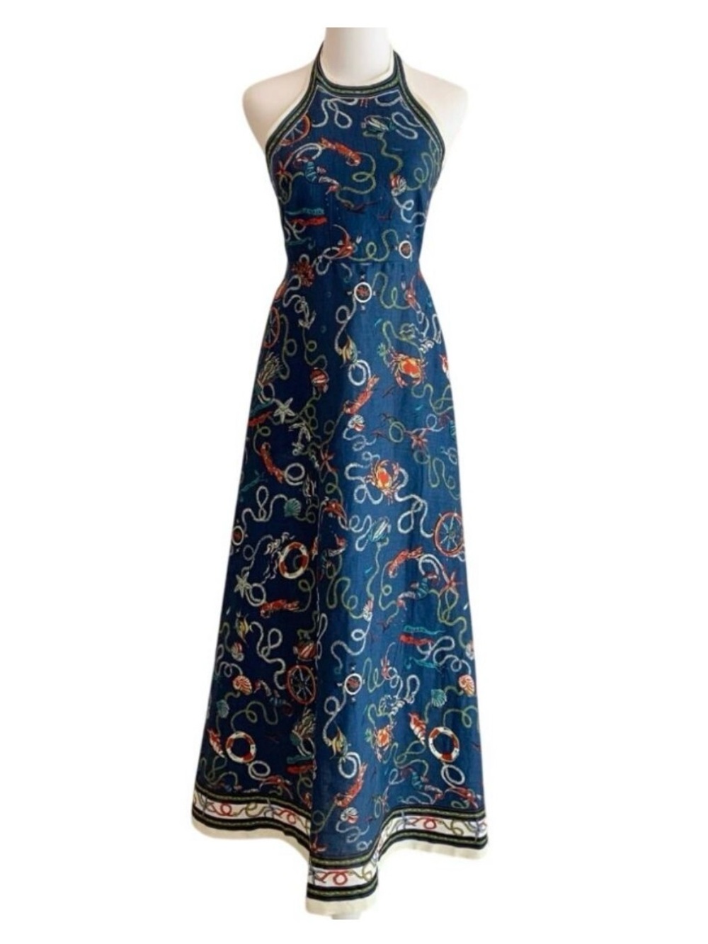 Alemais Cove Printed Halterneck maxi dress - Picture 1 of 4